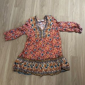 R. Vivimos patterned cover up dress